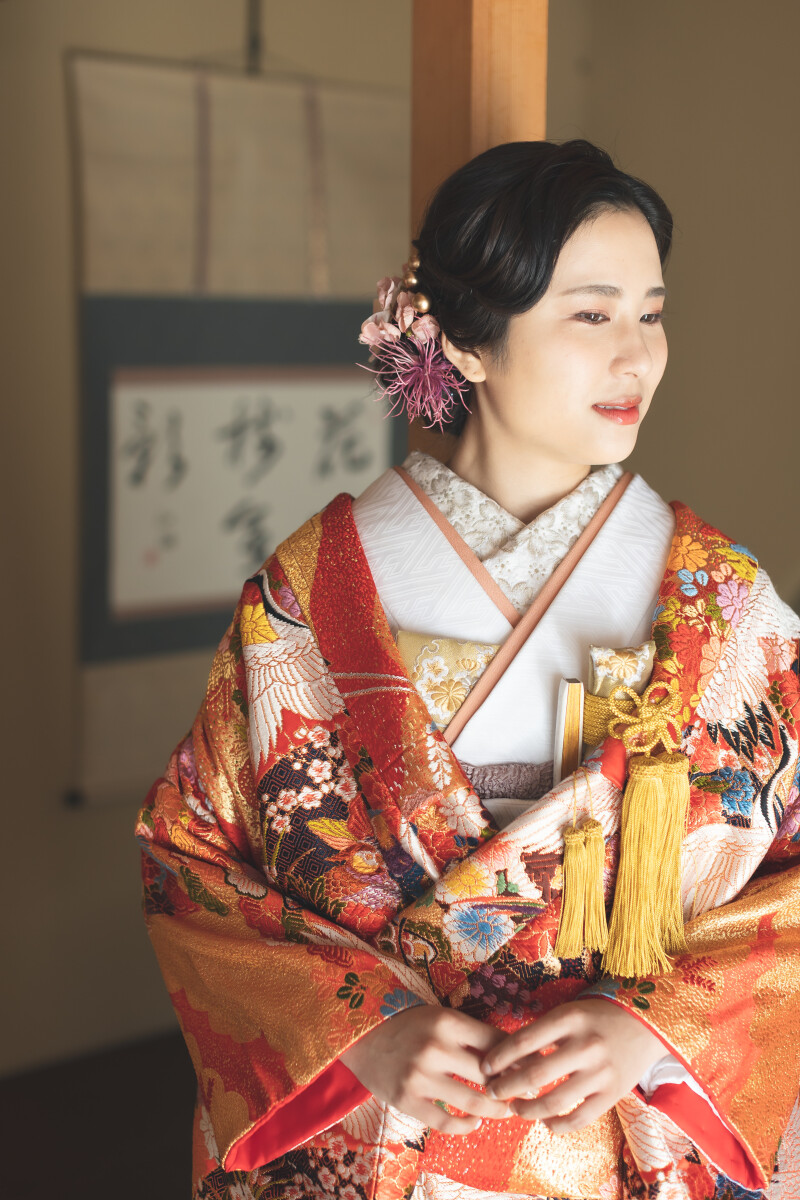 春の和装ヘアメイク