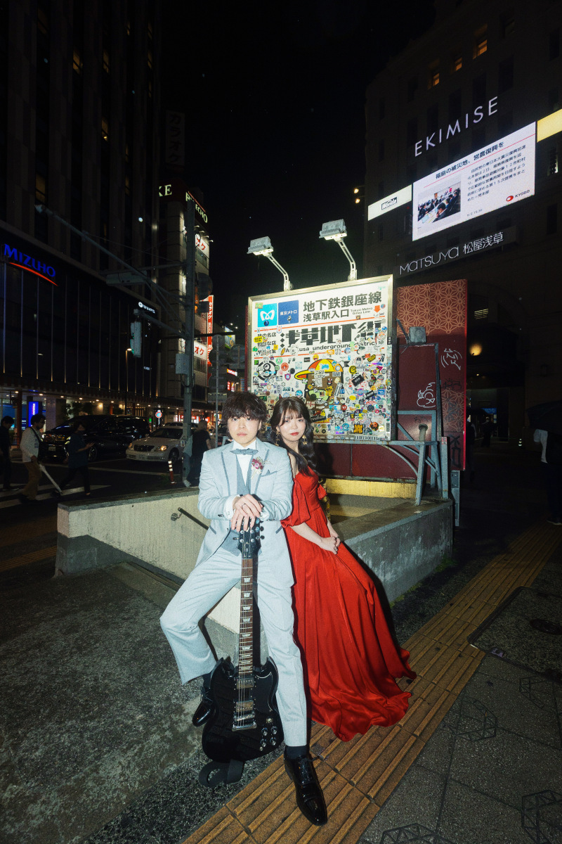 夜の浅草周遊！幻想的な街並みで叶えるフォトウェディング