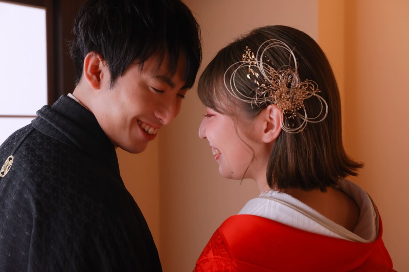 着物→ドレスのヘアチェンジ