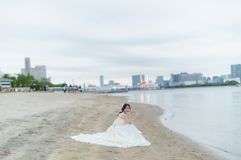 お台場海浜公園での撮影