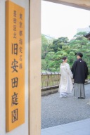 末夏の旧安田庭園ロケーション撮影