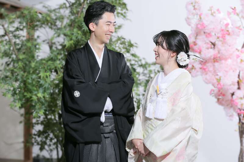 屋内庭園スタジオでお花との撮影!
