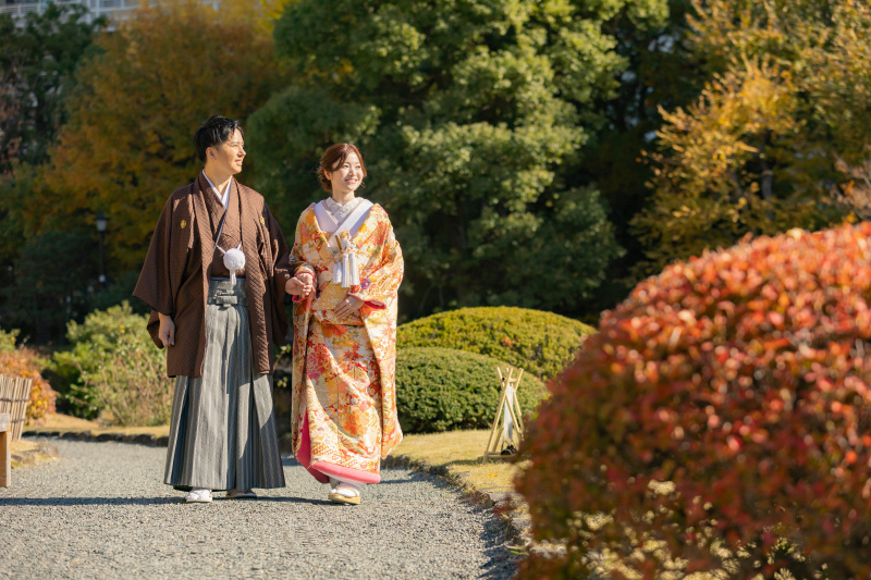 【予約受付中】紅葉に包まれて和装ロケーション撮影！