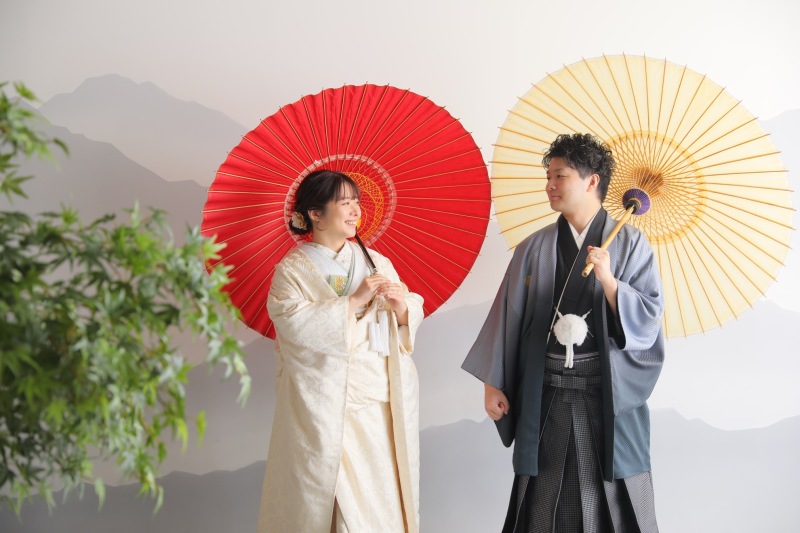 天候に左右されない屋内庭園スタジオ！