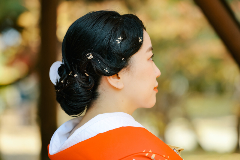 フィンガーウエーブのヘアスタイル