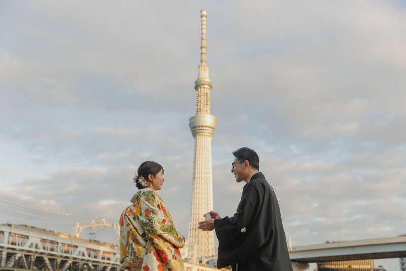 わんこといっしょ♪【和装 屋内庭園スタジオ＋プチロケ】