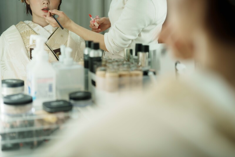 ロケとスタジオで和装撮影