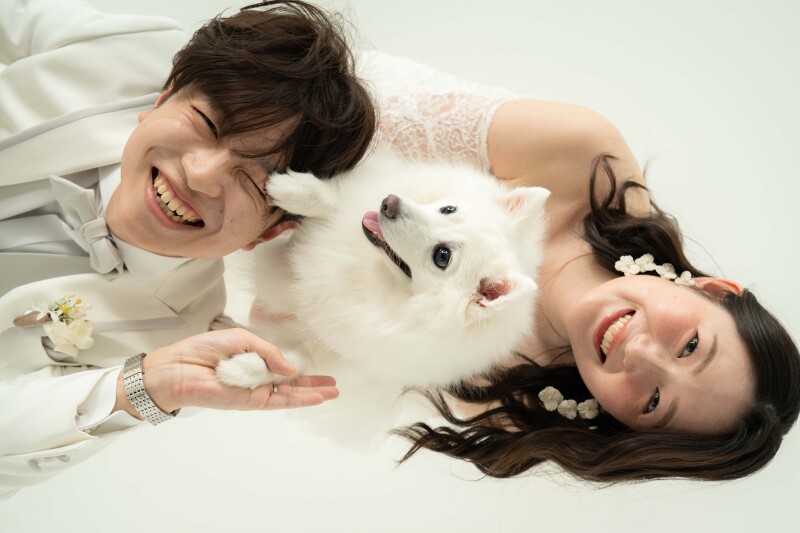 大切な愛犬と過ごす撮影時間♪