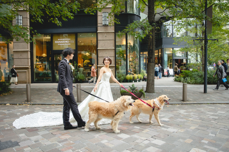 大型犬2匹と東京周遊!