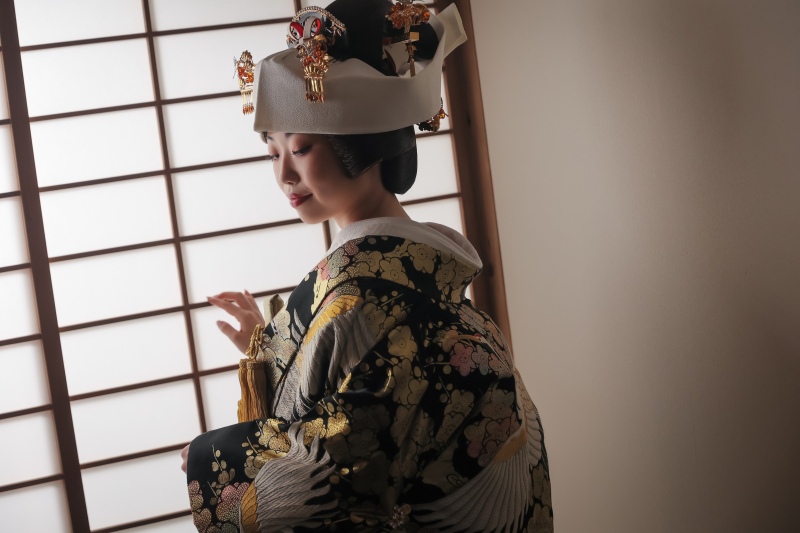 角隠しで優美に和装撮影
