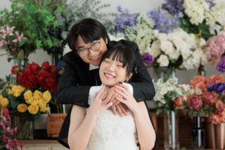 洋装ハウススタジオでお気に入りの衣装と！