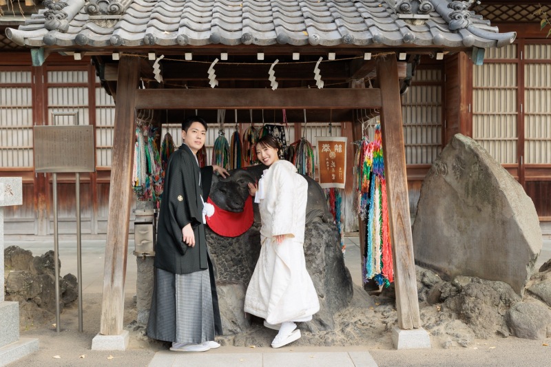 牛嶋神社で挙式フォト