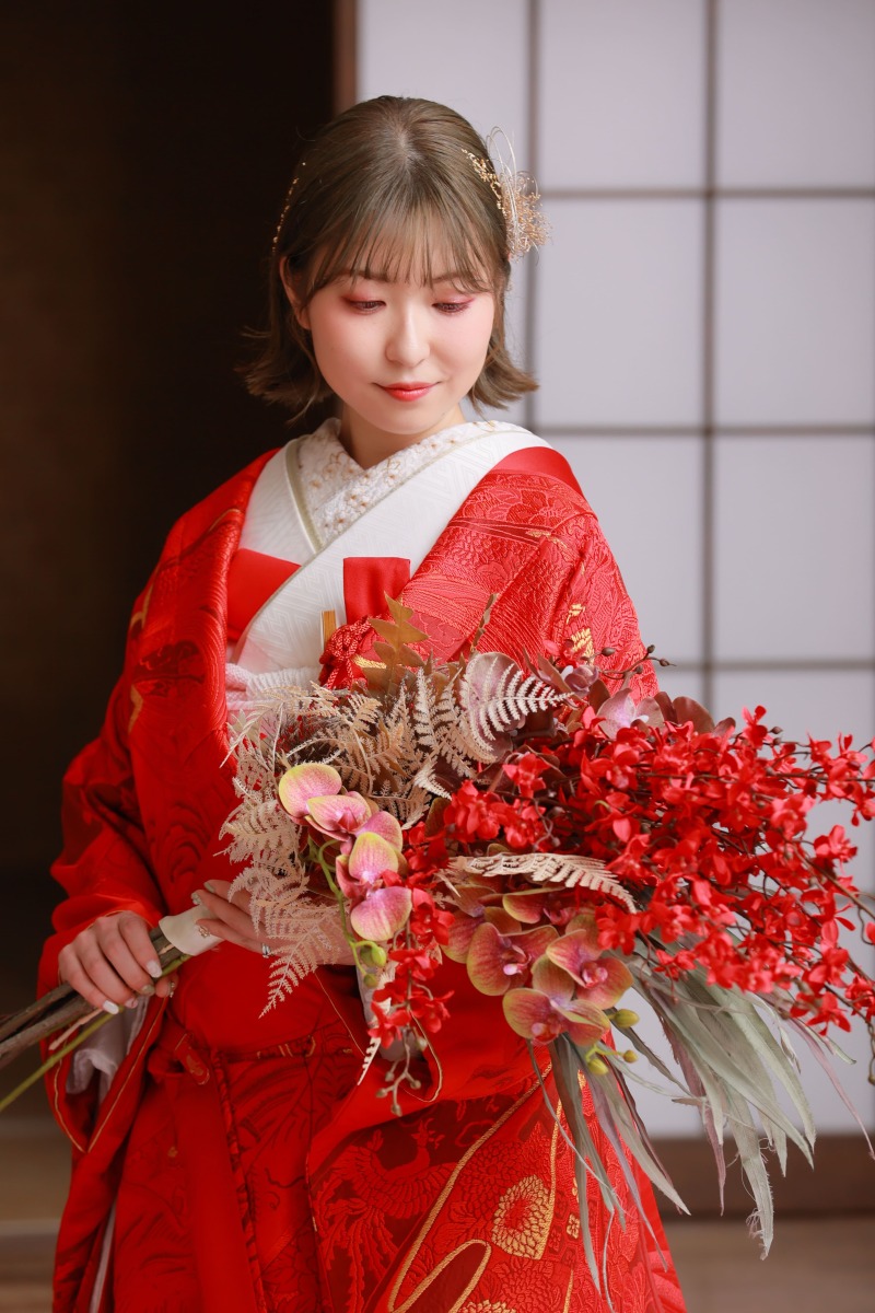 着物→ドレスのヘアチェンジ