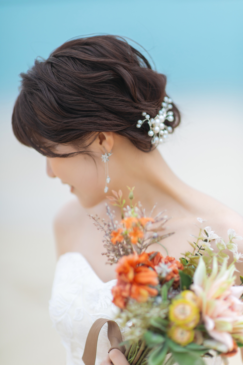【リゾートロケーション撮影ヘアスタイル】