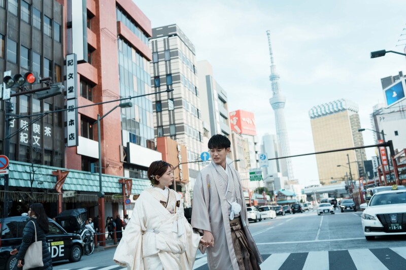 ロケとスタジオで和装撮影