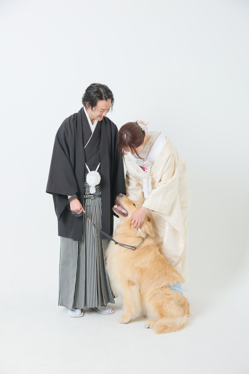愛犬と残すウエディングフォト♪