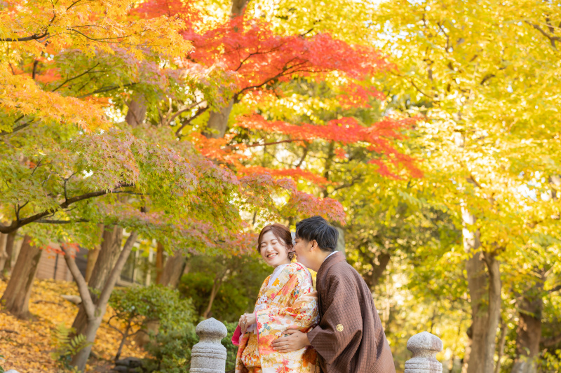 【予約受付中】紅葉に包まれて和装ロケーション撮影！