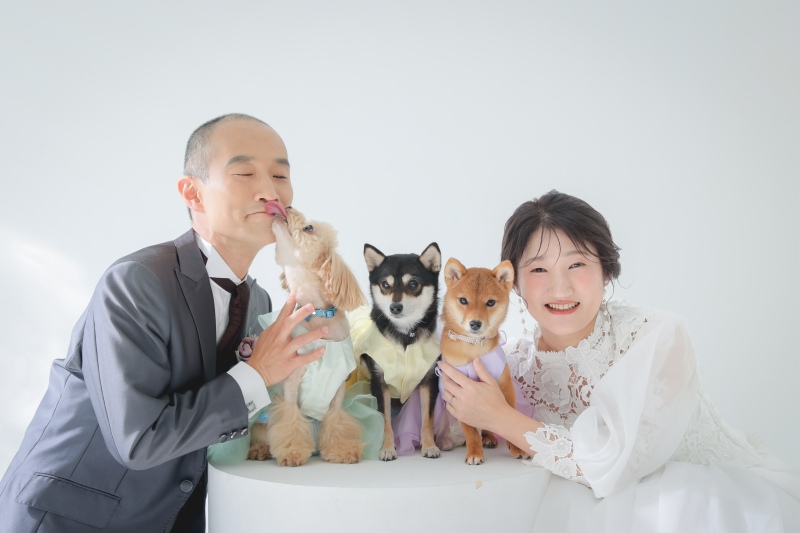 ワンちゃん3匹と！