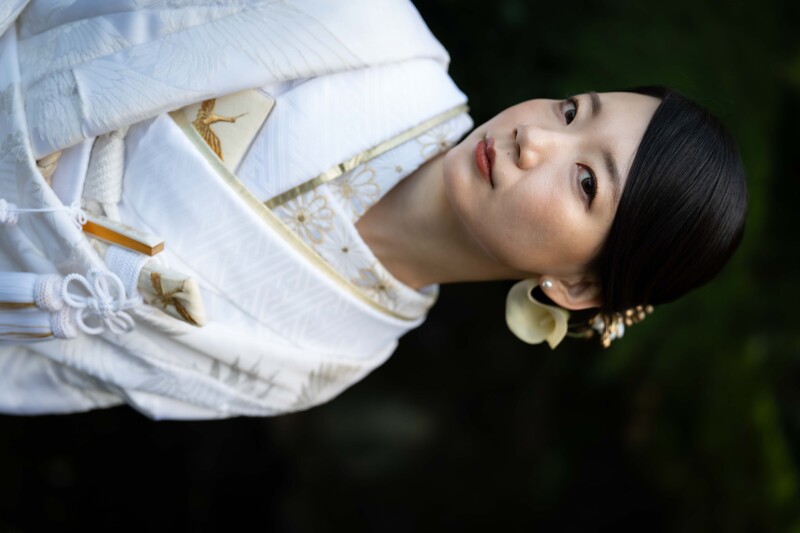 緑に囲まれた旧安田庭園ロケーション