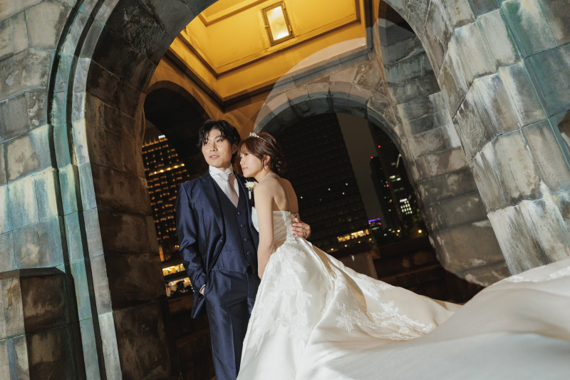 丸の内と東京駅の夜景フォト