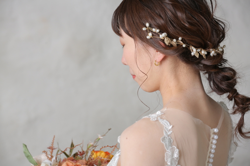 ドレスに合わせたヘアメイク！
