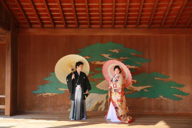 紅葉花田苑と能舞台