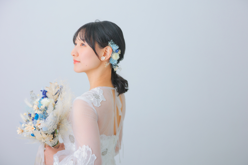 色とりどりの花たち。 ふたりらしさを詰め込んで photo by 谷澤 明美
