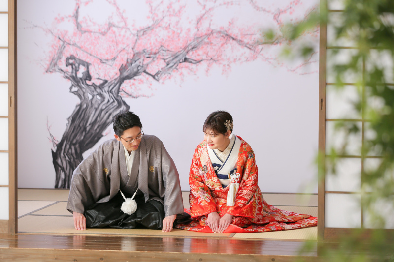 屋内庭園スタジオで外っぽく！