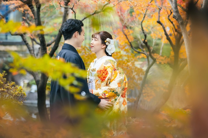 紅葉と一緒に♪【目白庭園ロケーション】