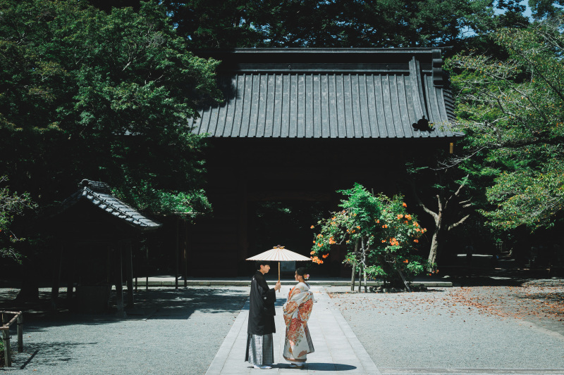 妙本寺と江ノ島の海で和洋ロケーション!