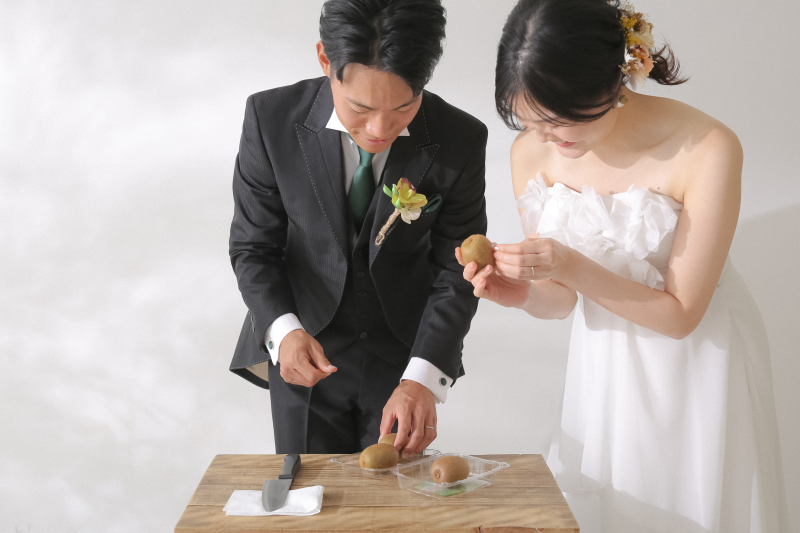 洋装で残す思い出の写真