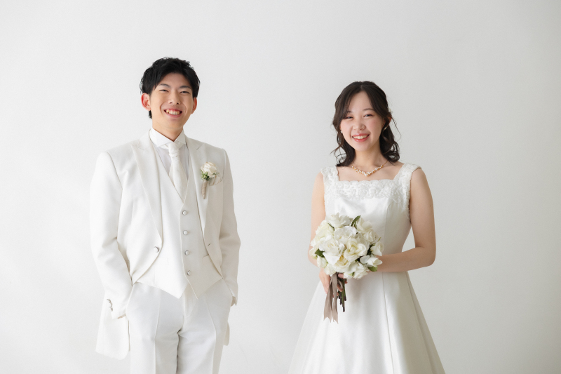 お二人らしいスタジオ撮影!