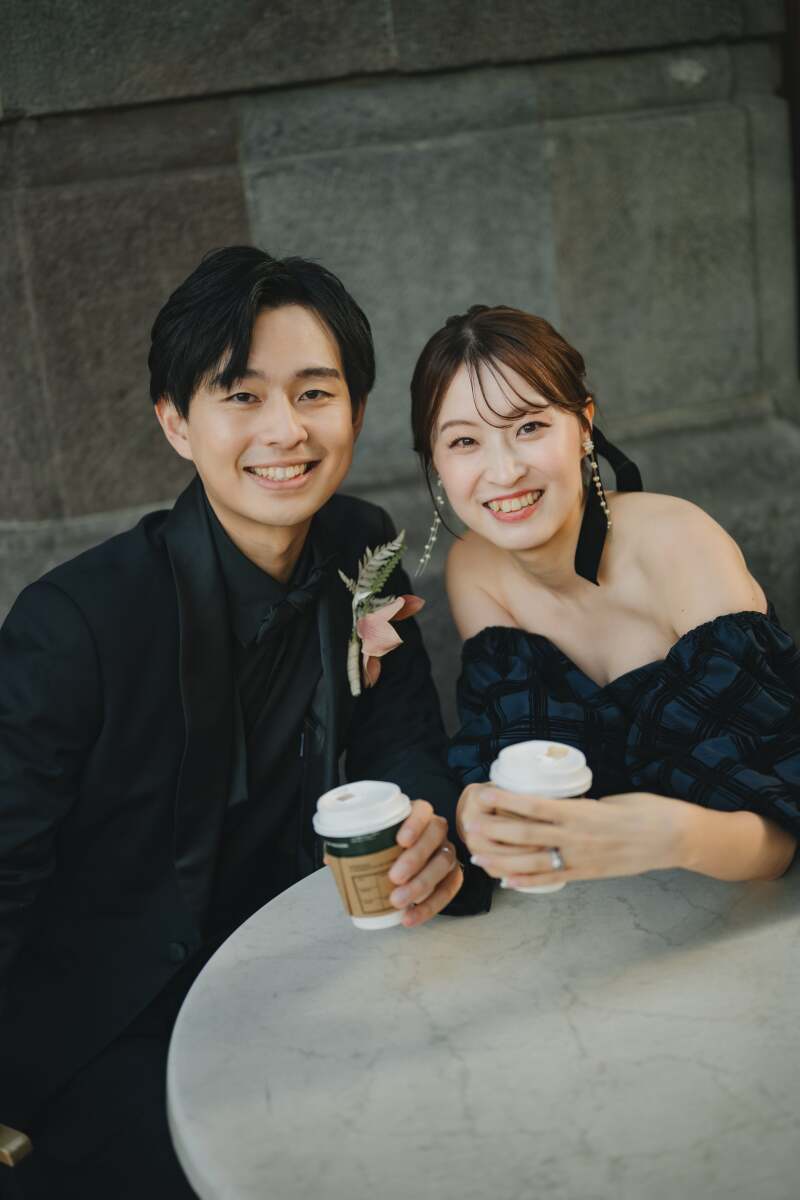 横浜の街でウエディングフォト！