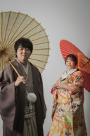 お二人らしい屋内庭園での撮影!!