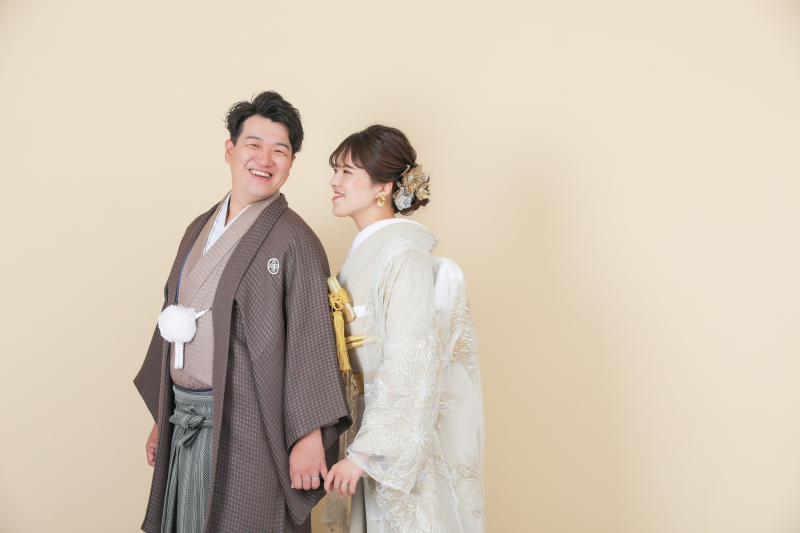 ふんわり&クールに和装前撮り【和装ハウススタジオ】