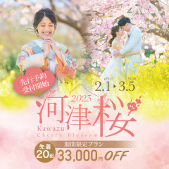 先行予約受付中!!2023年 河津桜ロケーション