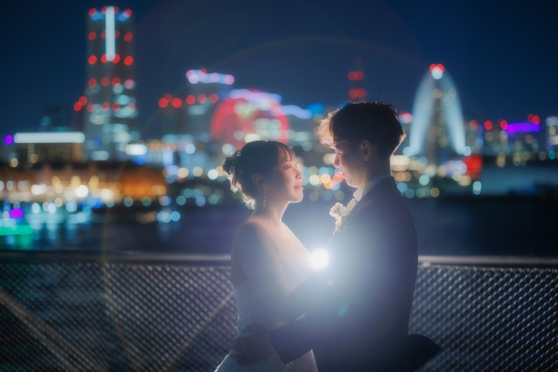 屋内庭園スタジオ&大桟橋夜景ロケーション