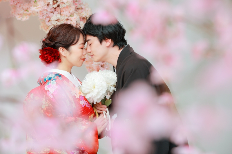 季節のお花を髪に添えて photo by 谷澤明美