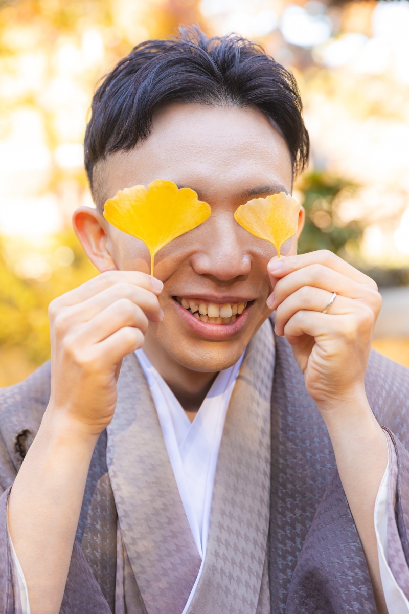 紅葉色づく三溪園【横浜定番ロケーション】