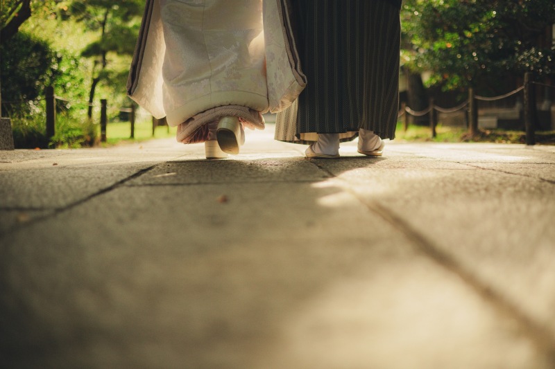 三溪園 自然の中で輝くお二人