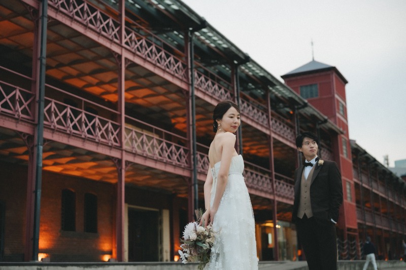 赤レンガならシックなお写真を残せます！