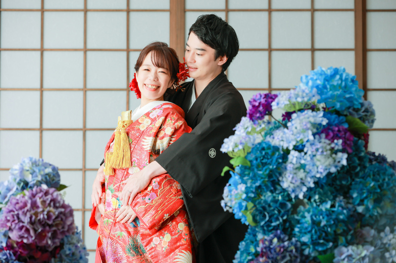 季節のお花を髪に添えて photo by 谷澤明美