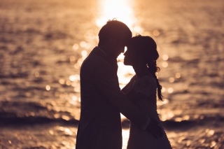 湘南　夕日撮影