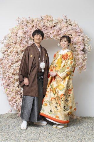 スタジオで春らしいお写真を♪