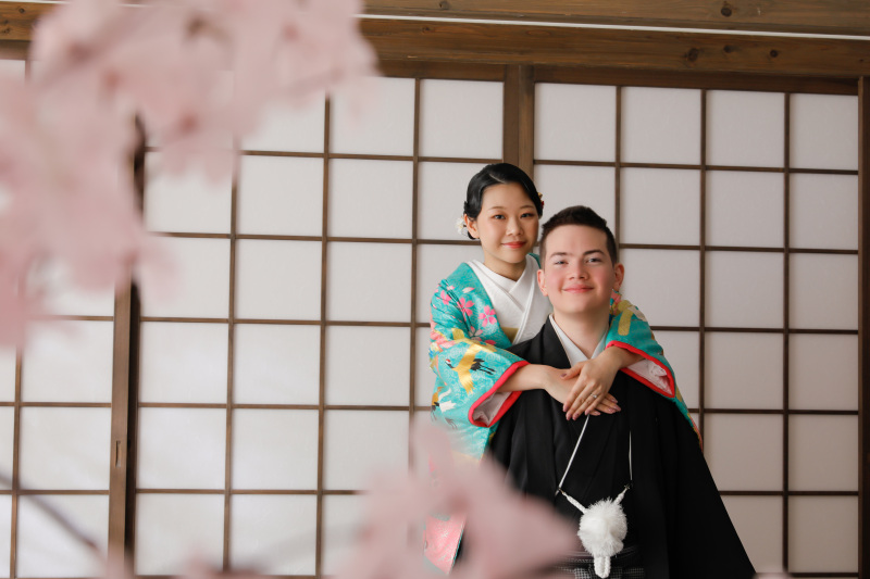 屋内庭園でお二人らしく！