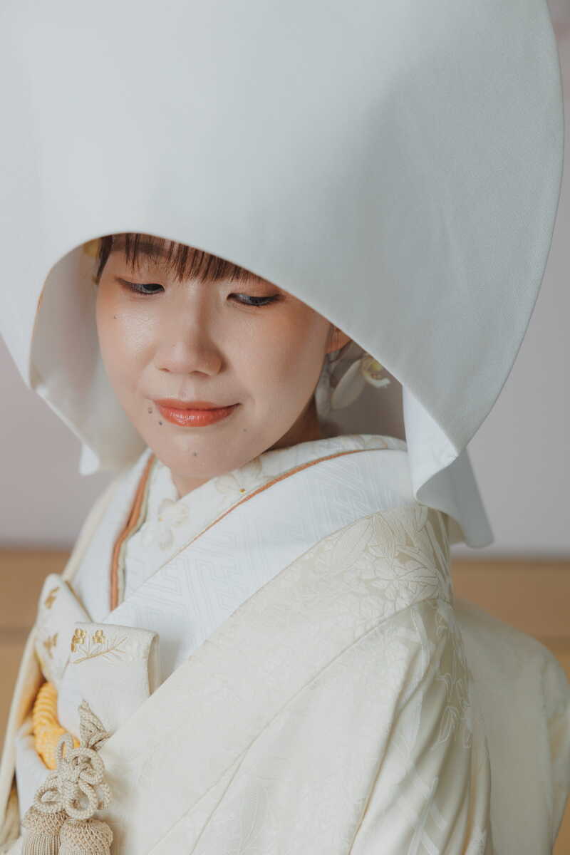 白無垢着るなら!『綿帽子』