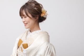 こだわりの白無垢コーディネート♡【屋内庭園スタジオ】