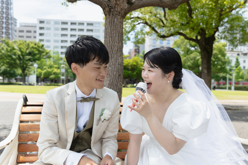 山下公園で自然と撮影!