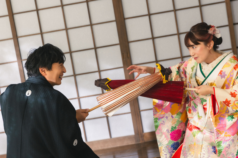 お二人らしさ溢れる撮影