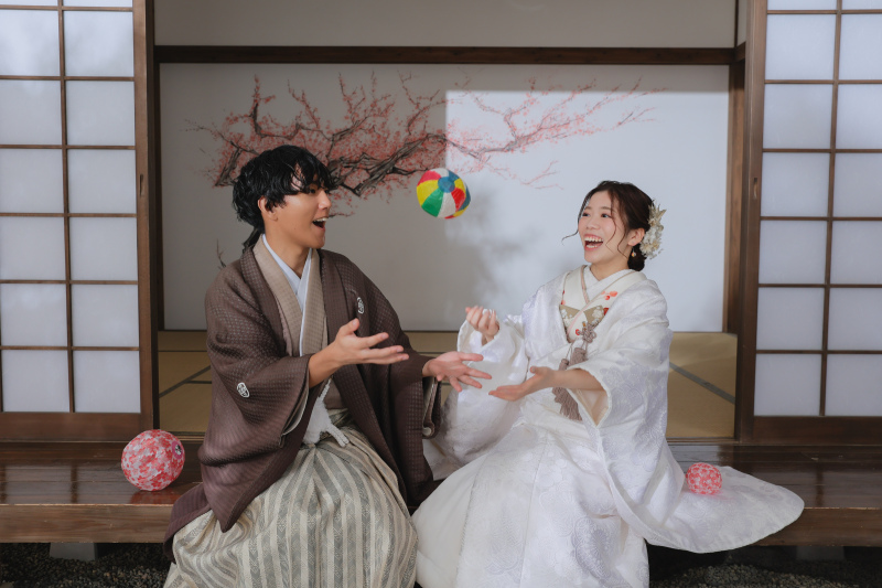 和装で楽しく撮影♪